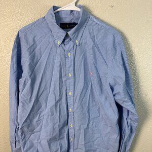 Blue White Checkered Ralph Lauren Button Down